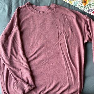 ALO Yoga Men's Dusty Rose Crewneck Sweater